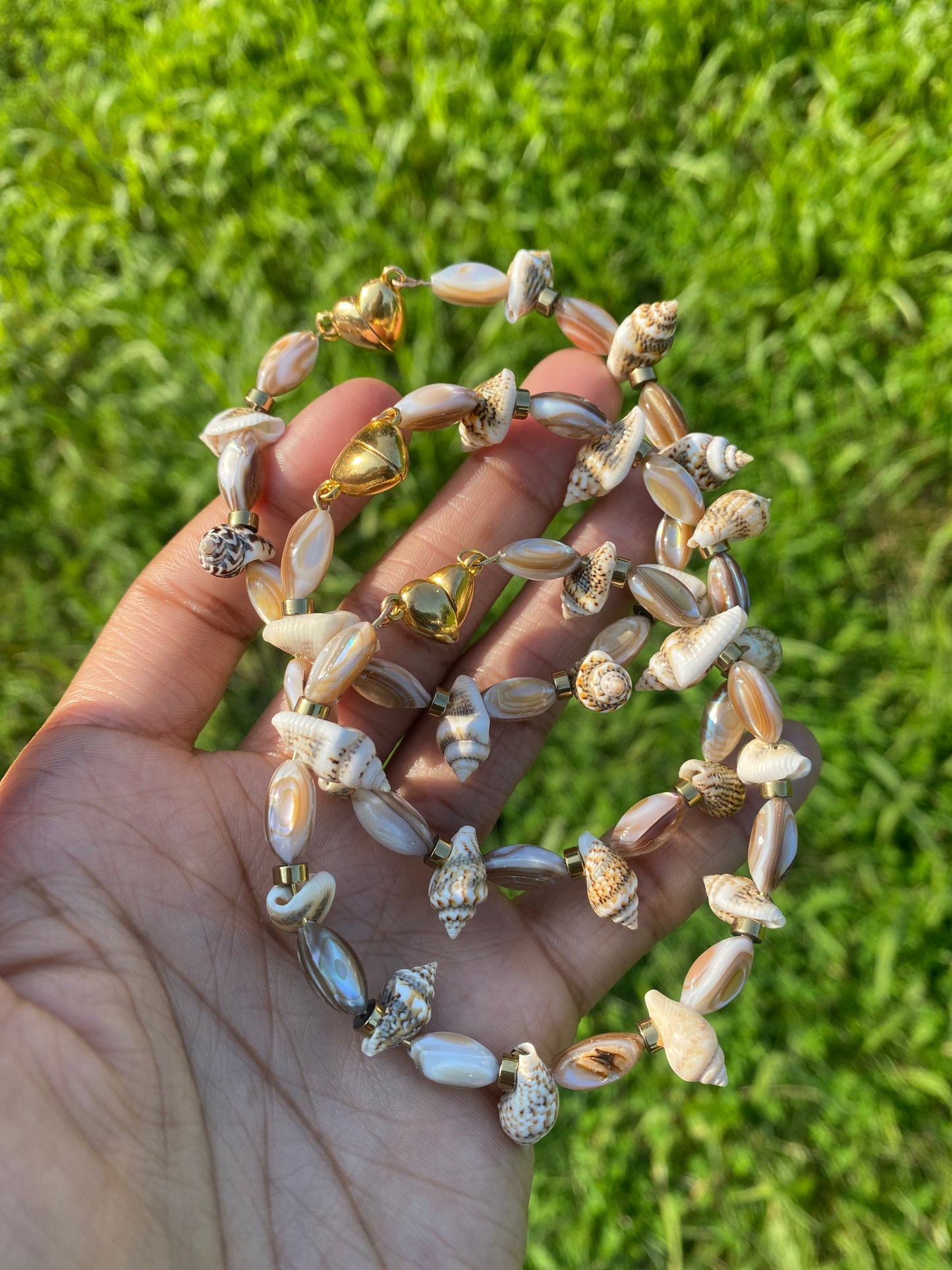 Shell cuff bangle