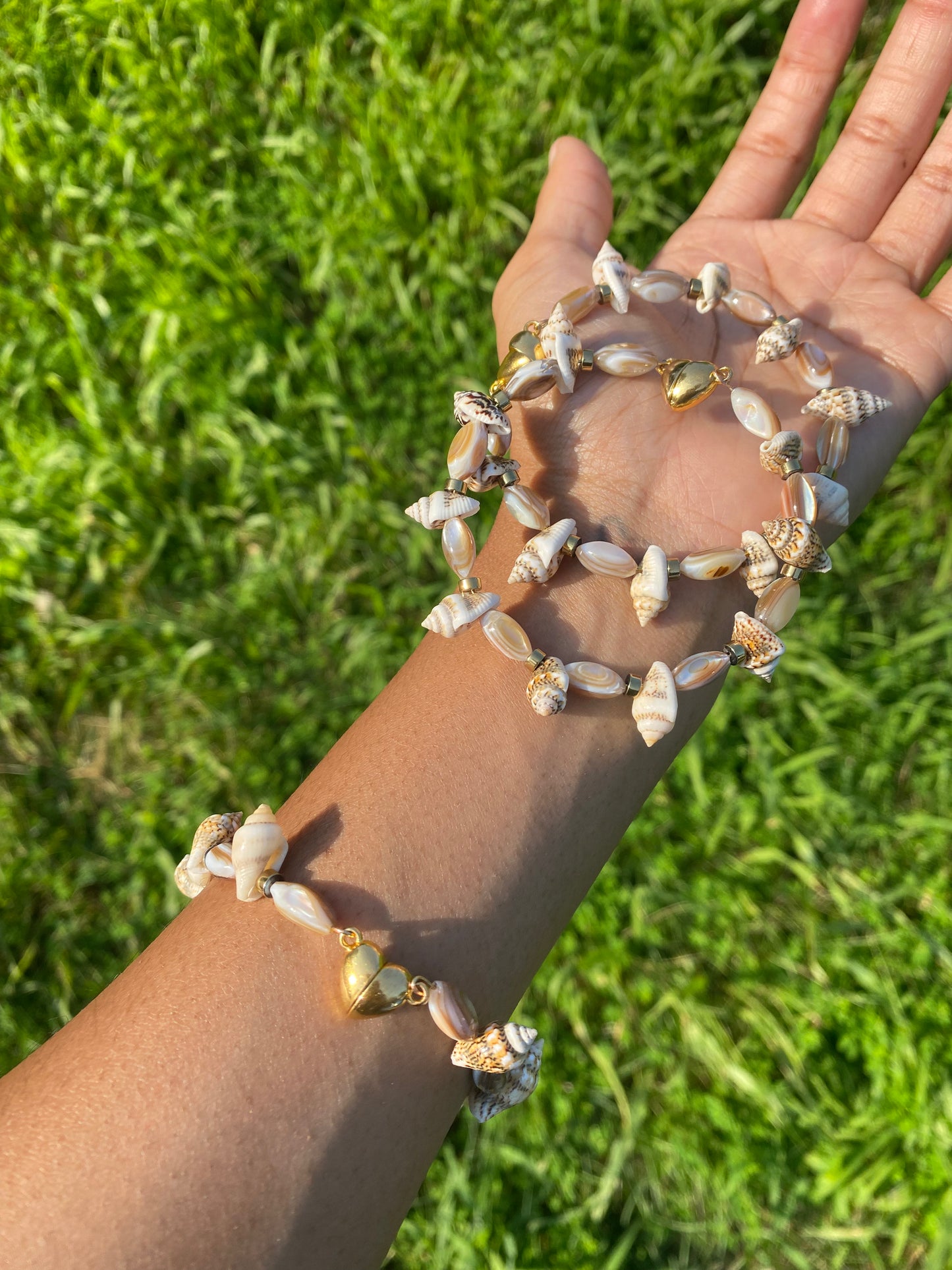 Shell cuff bangle