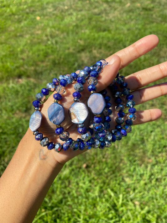 Blue diamond bracelet