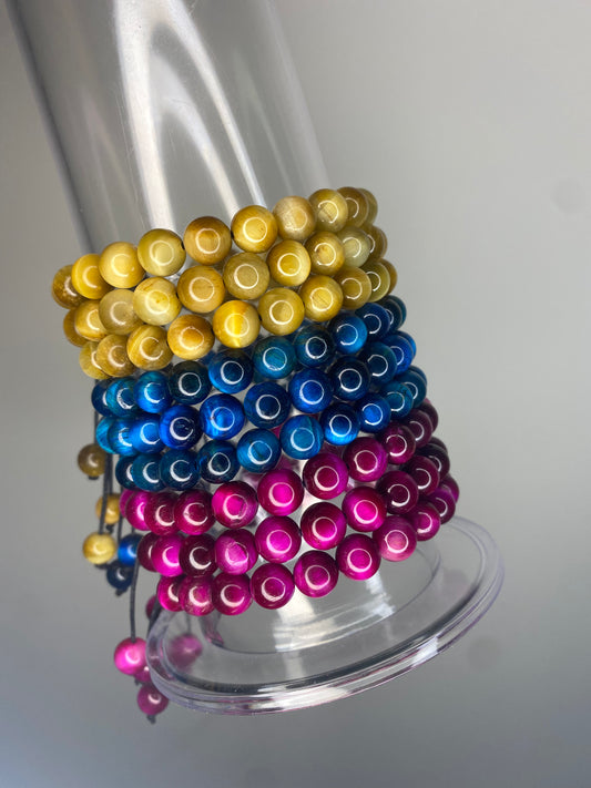 Tiger eye Adjustable beaded bracelets!