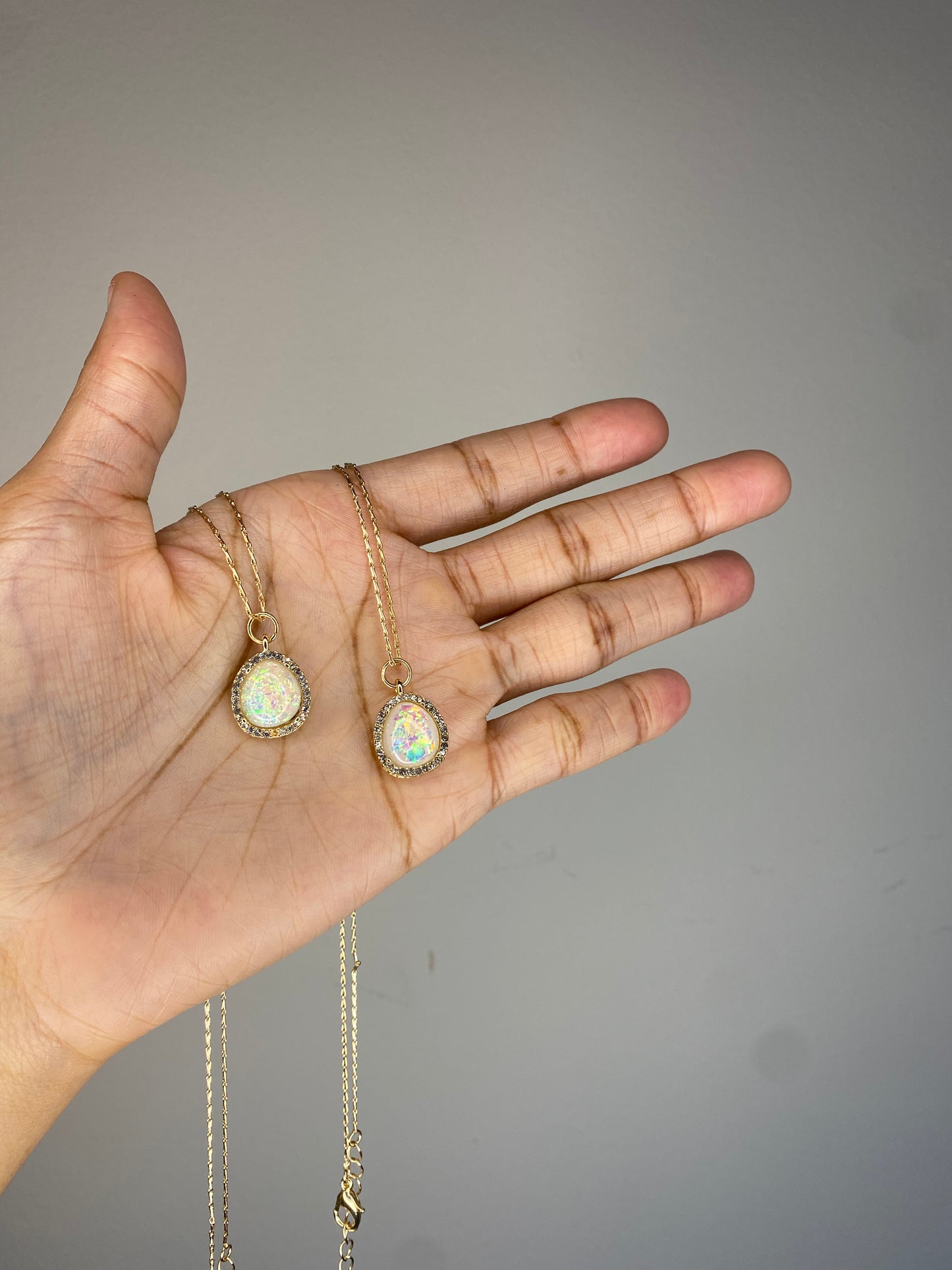 Opal necklace (two options)