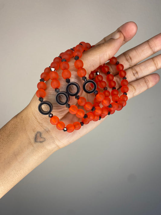 Burnt orange bracelet